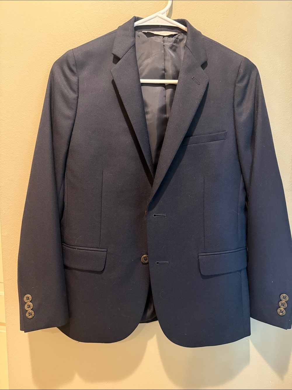 Nordstrom boys Navy Blazer - Classic Single-Breast Suit Jacket